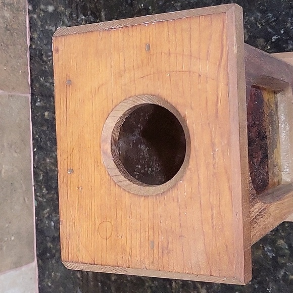 Vintage 80's Nautical Ship Themed Wooden Lantern Box - Picture 5 of 10